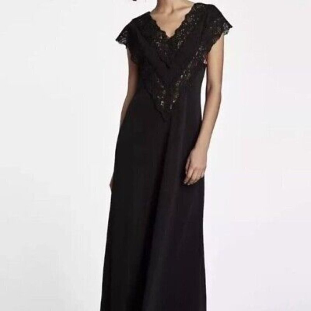 Zara Lace Trimmed Women Maxi Dress Size S